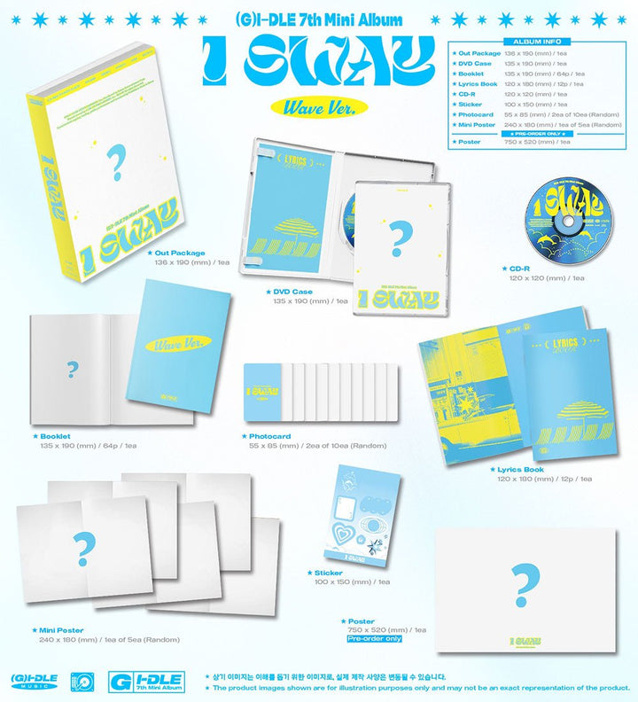 (G)I - DLE - I SWAY (7th Mini Album) + POB Fotokarte - Seoul - Mate