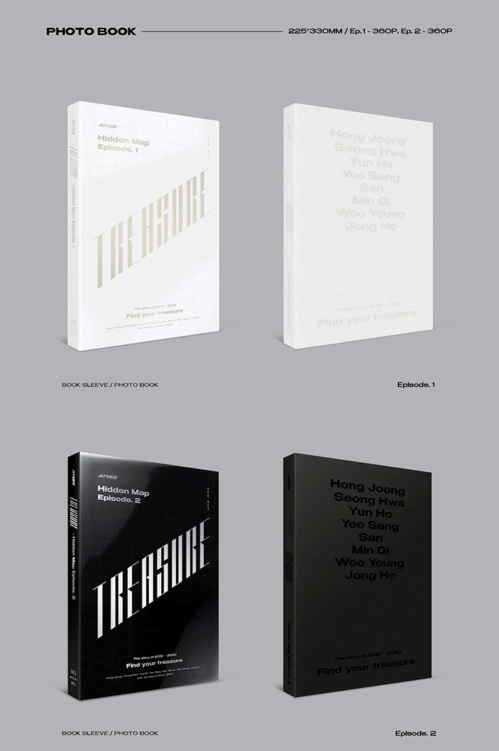 ATEEZ - TREASURE: Hidden Map Package (Ep. 1 + 2) - Seoul-Mate