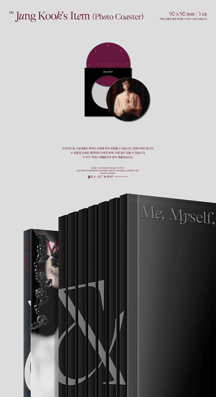 BTS - Me, Myself and Jung Kook 'Time Difference' Photobook - Seoul-Mate
