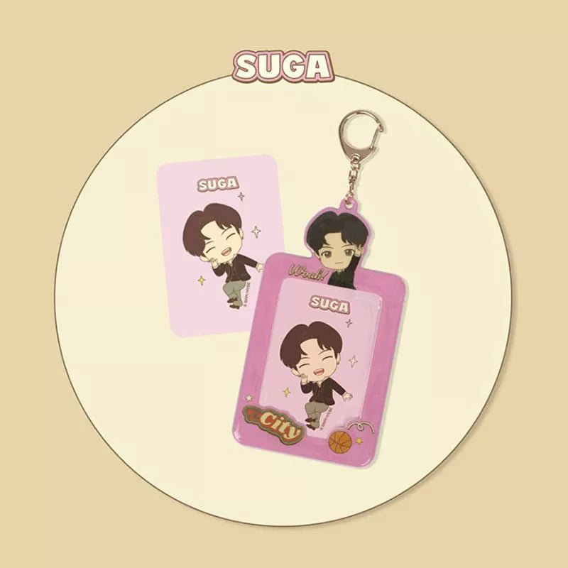 BTS - TinyTan Dynamite Photocard Key Holder SUGA