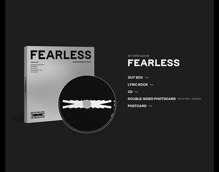 LE SSERAFIM - FEARLESS Monochrome Bouquet Ver. (1st Mini-Album) - Seoul-Mate