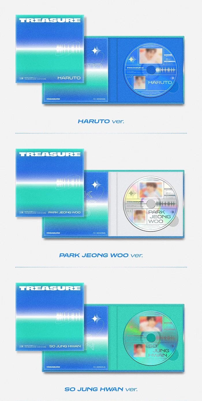 TREASURE - The Second Step: Chapter One (1st Mini-Album) Digipack Details#version_digipack-random-ver