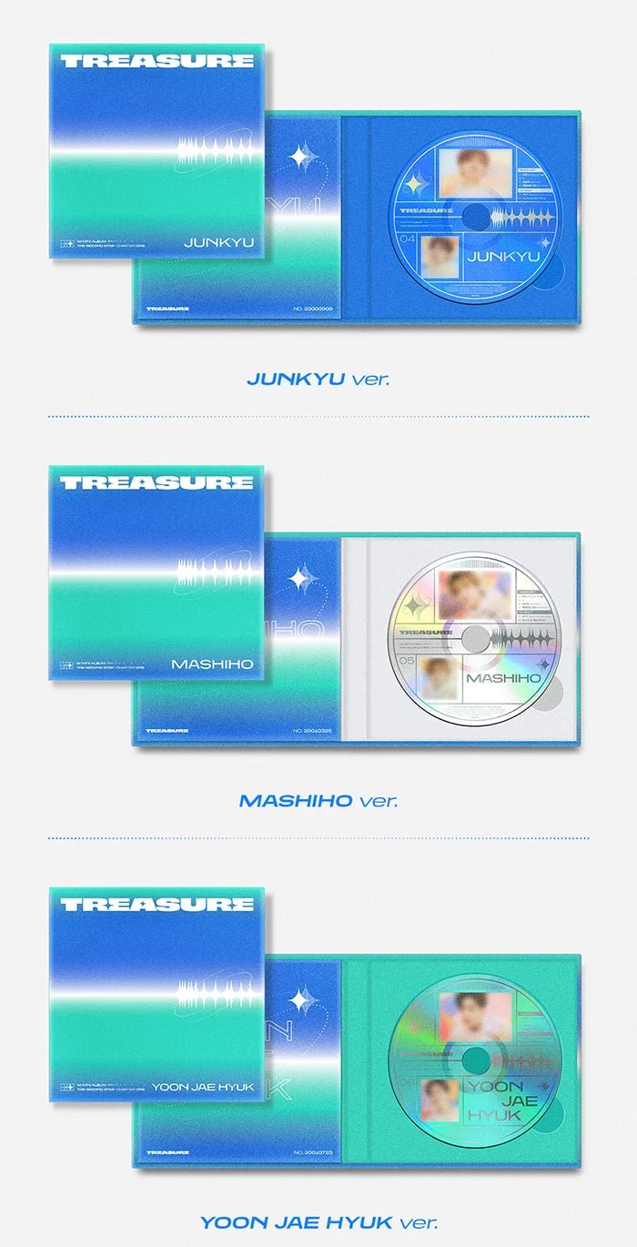 TREASURE - The Second Step: Chapter One (1st Mini-Album) Digipack Details#version_digipack-random-ver
