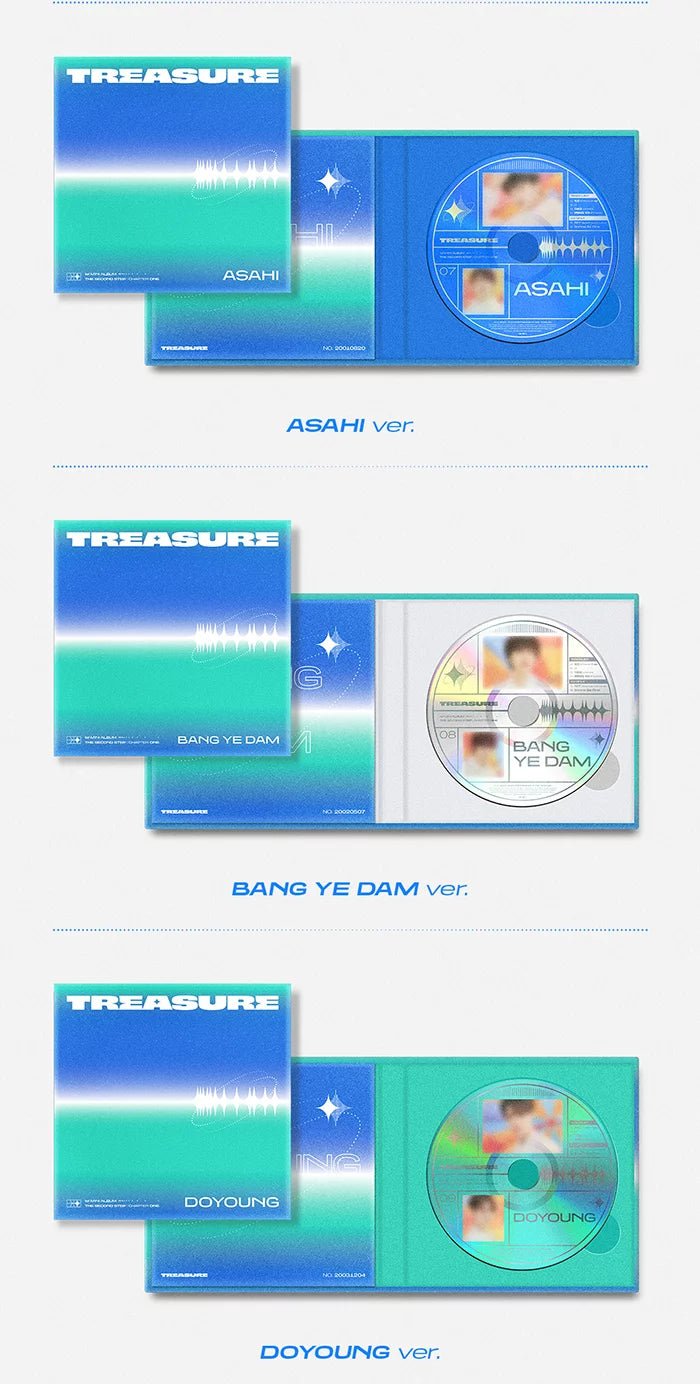 TREASURE - The Second Step: Chapter One (1st Mini-Album) Digipack Details#version_digipack-random-ver