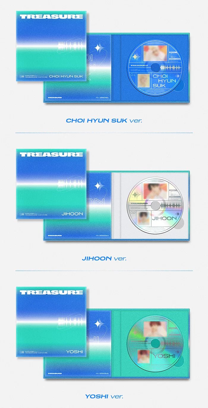TREASURE - The Second Step: Chapter One (1st Mini-Album) Digipack Details#version_digipack-random-ver