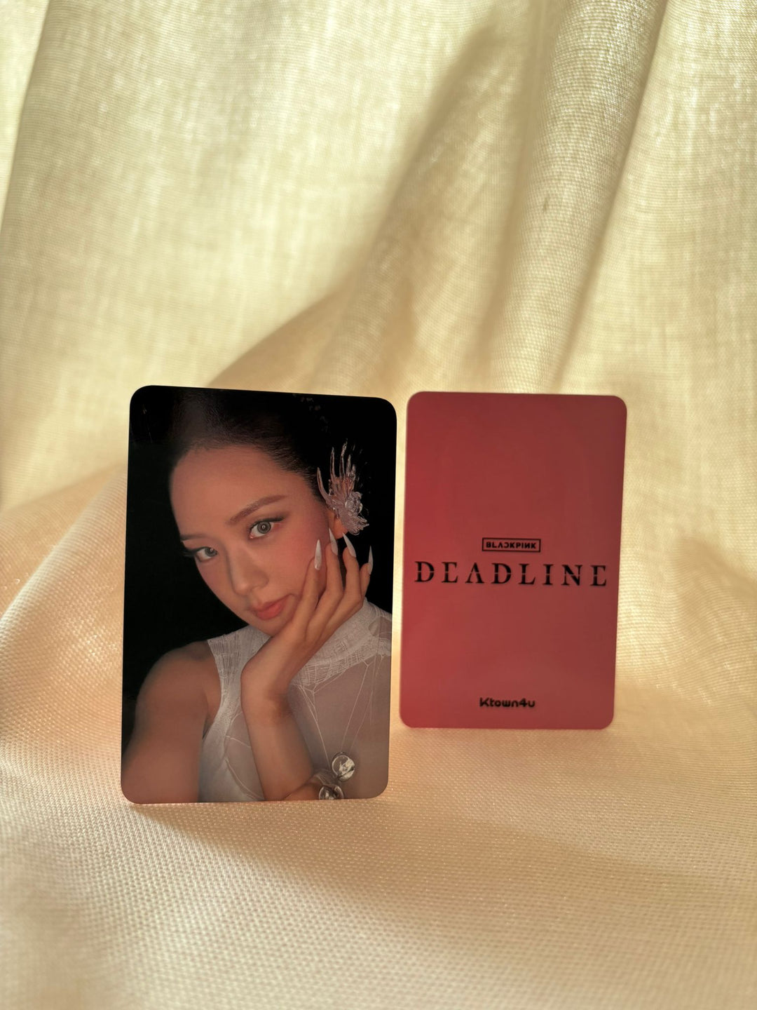 BLACKPINK - DEADLINE Ktown4u Fotokarte Photocard (Pink Ver.)