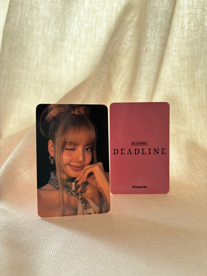 BLACKPINK - DEADLINE Ktown4u Fotokarte Photocard (Pink Ver.)