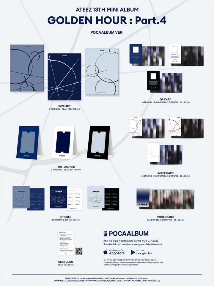 ATEEZ - Golden Hour : Part 4 (POCAALBUM) - SeoulMate