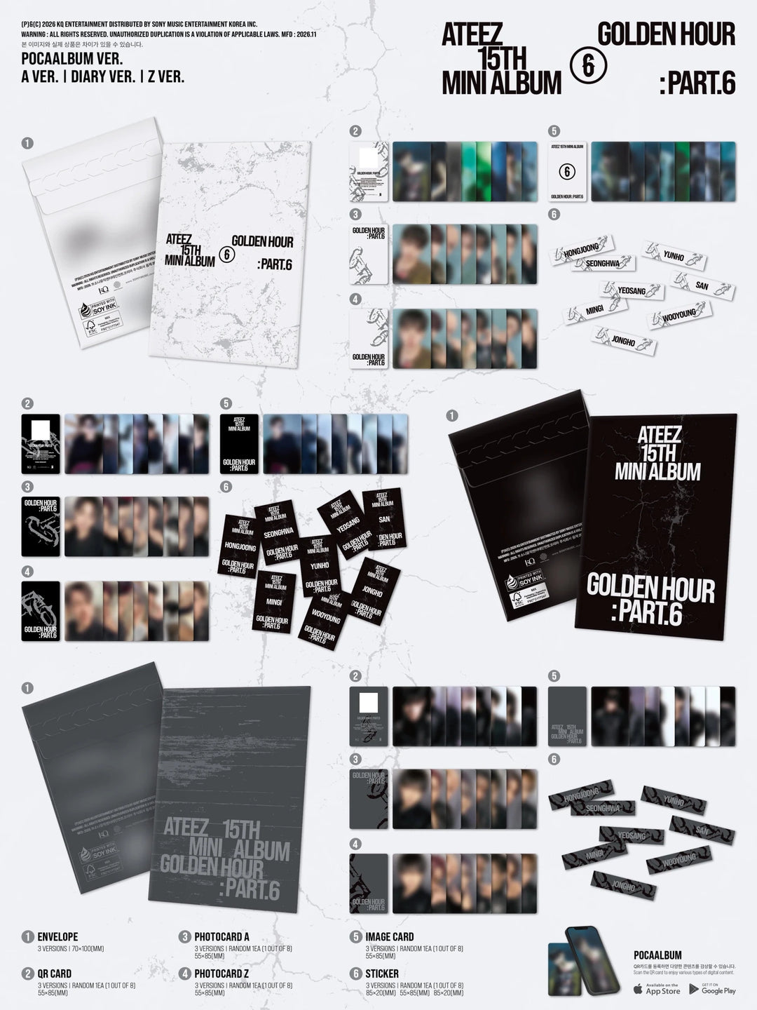 ATEEZ - Golden Hour : Part 6 (POCAALBUM) - SeoulMate