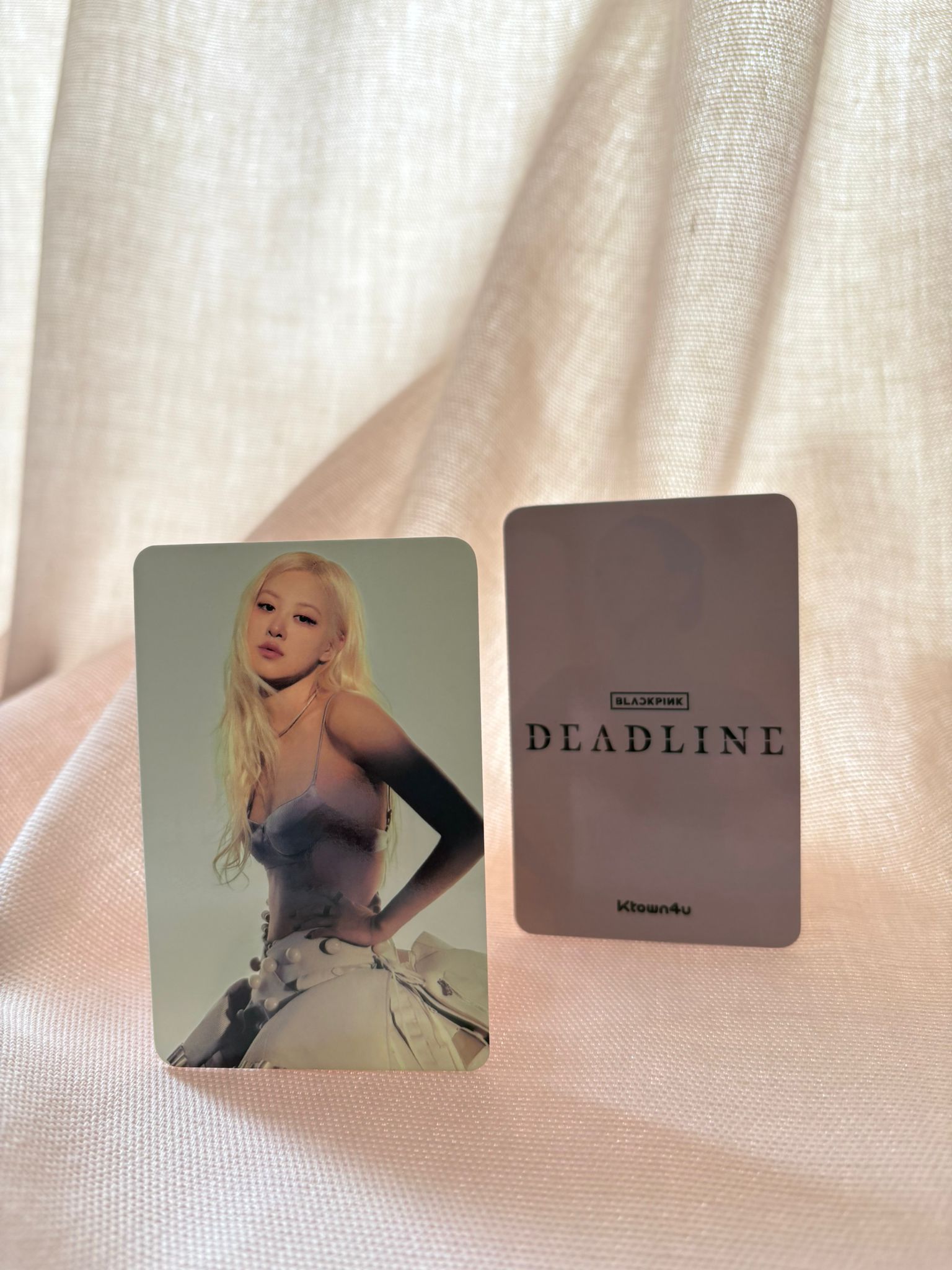 BLACKPINK - DEADLINE Ktown4u Fotokarte Photocard (Silver Ver