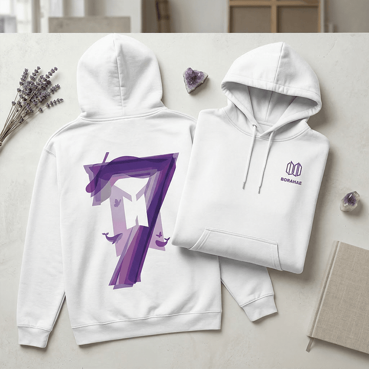 BTS Borahae "7" Hoodie – I Purple You Army Pullover - SeoulMate