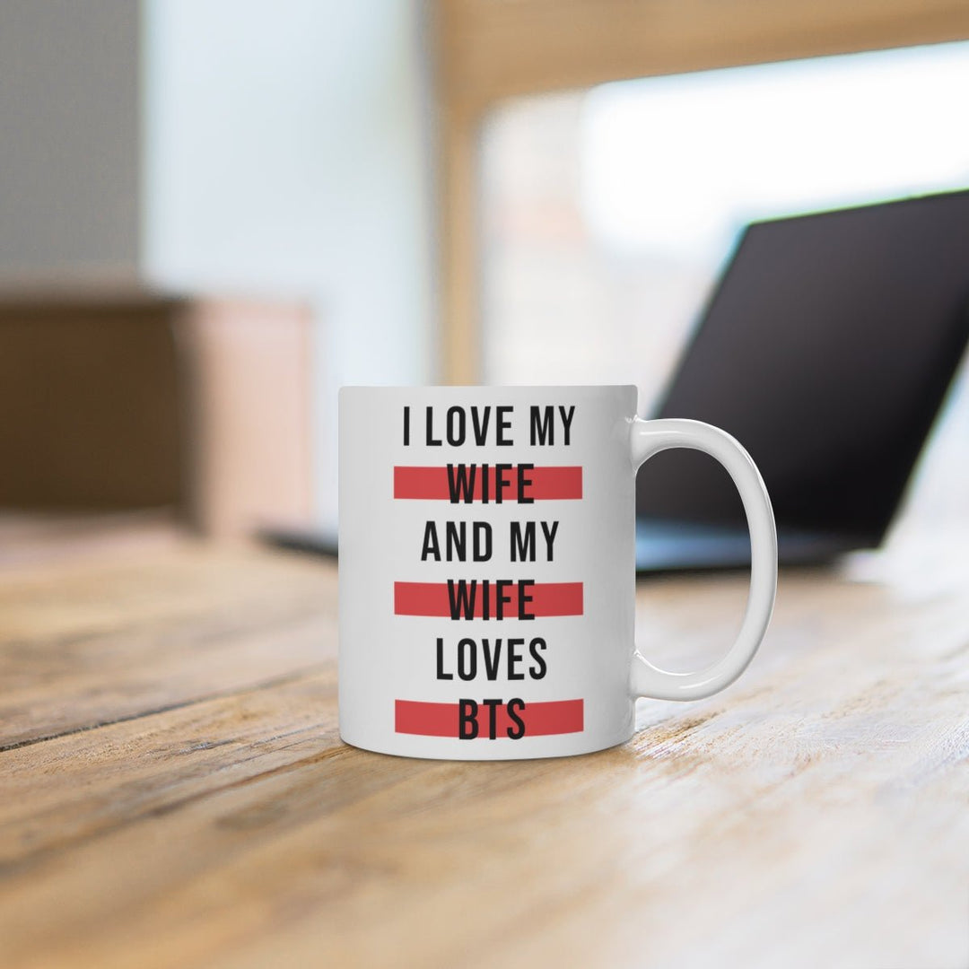 BTS - «I Love My Wife and My Wife Loves BTS» Arirang Era Tasse - SeoulMate