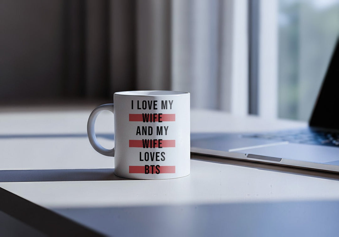 BTS - «I Love My Wife and My Wife Loves BTS» Arirang Era Tasse - SeoulMate