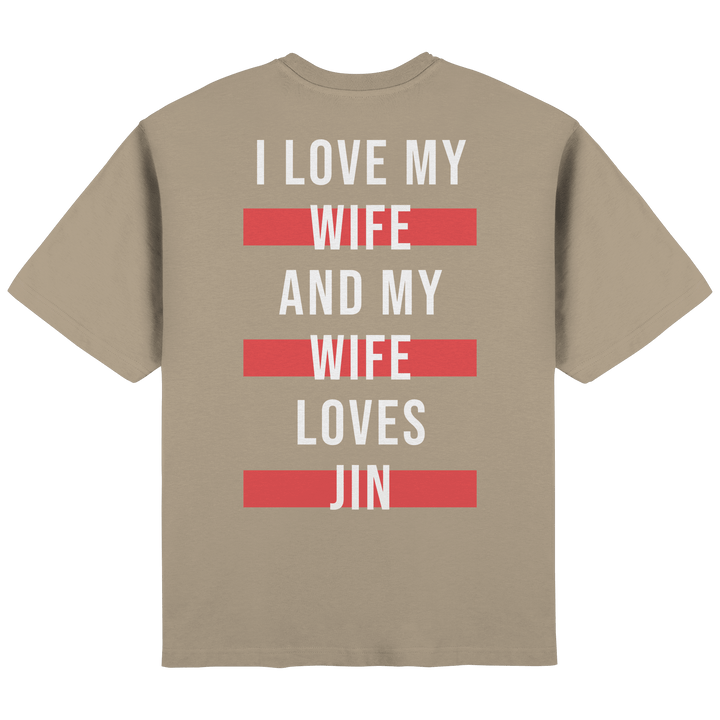 BTS - «I Love My Wife and My Wife Loves BTS» Oversized T-Shirt - SeoulMate