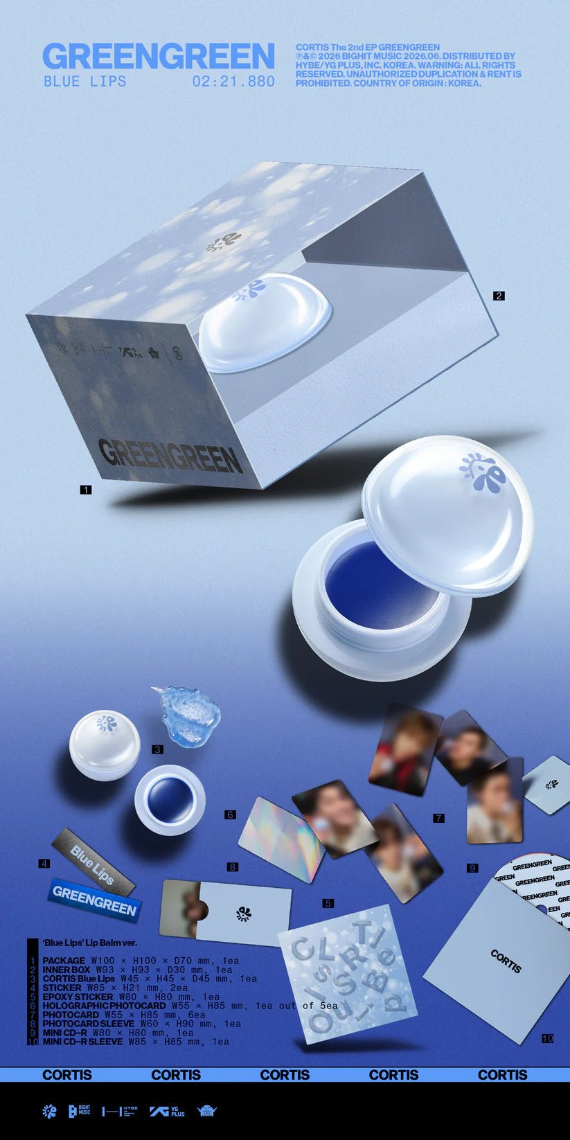 CORTIS - GREENGREEN (Blue Lips Lip Balm Ver.) - SeoulMate