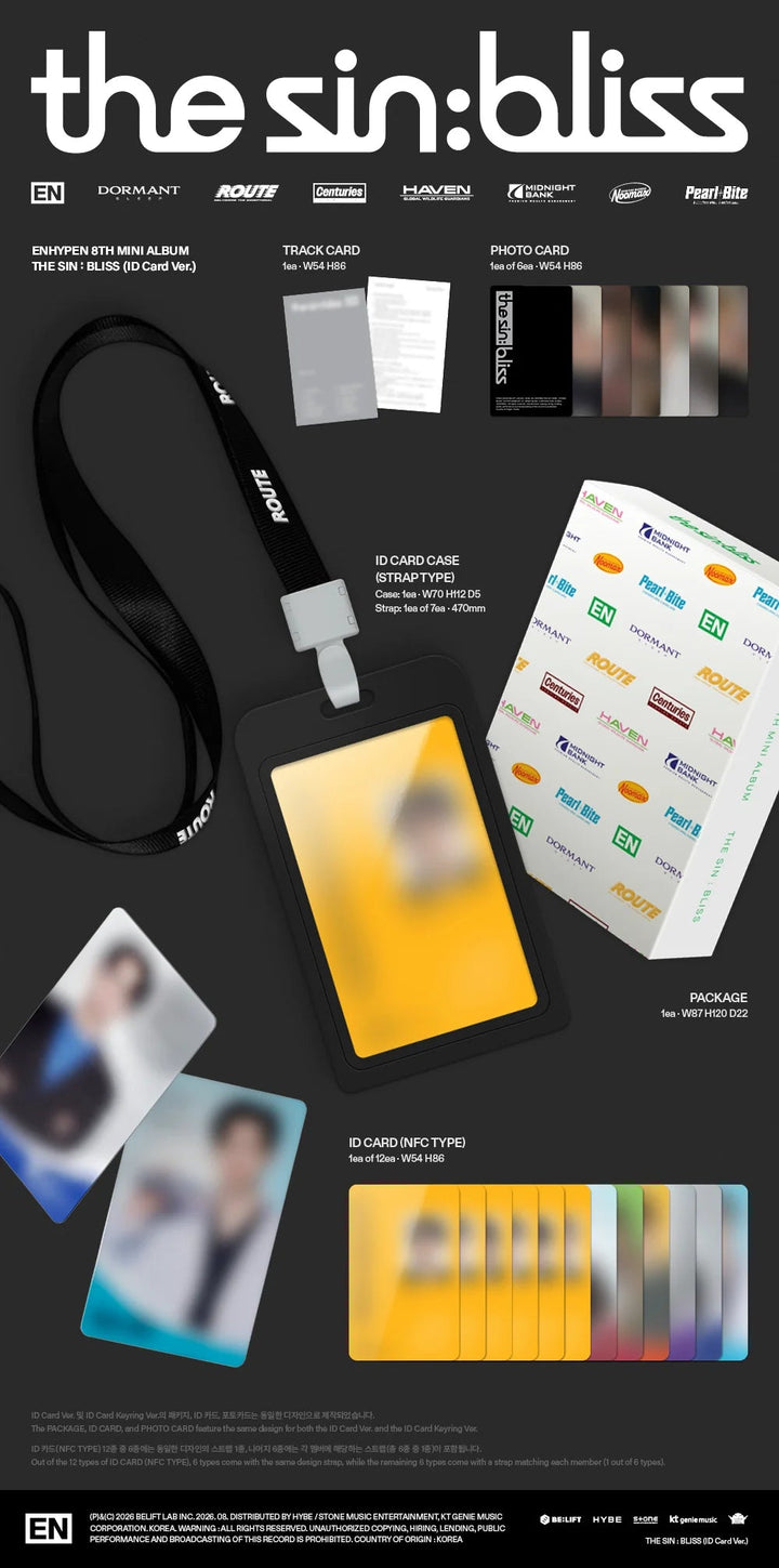 ENHYPEN - THE SIN : BLISS (ID Card Ver.) - SeoulMate