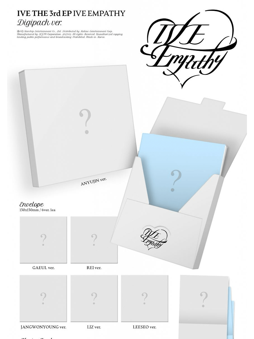 IVE - Empathy (3rd EP Album) (Limited Digipack Ver.) - Seoul - Mate