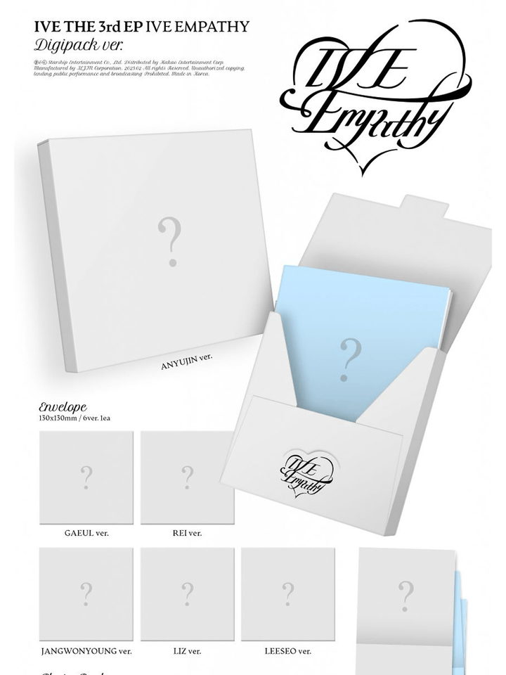 IVE - Empathy (3rd EP Album) (Limited Digipack Ver.) - Seoul - Mate