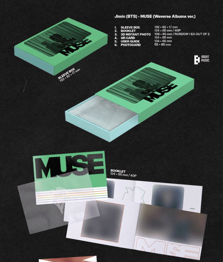 Jimin (BTS) - MUSE (WeVerse Albums Ver.) – SeoulMate