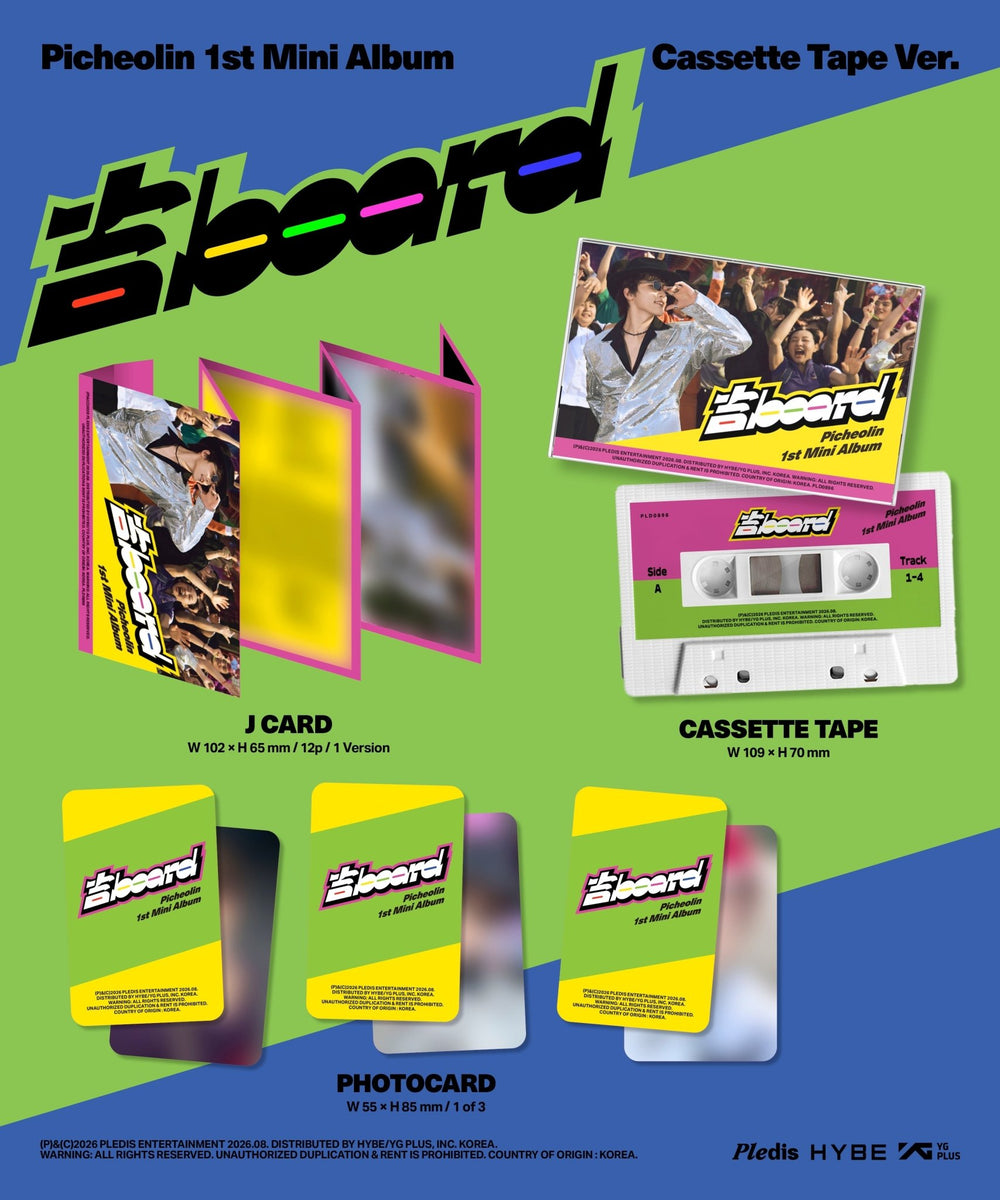 Picheolin - 1st Mini Album 吉BOARD (Cassette Tape Ver.) - SeoulMate