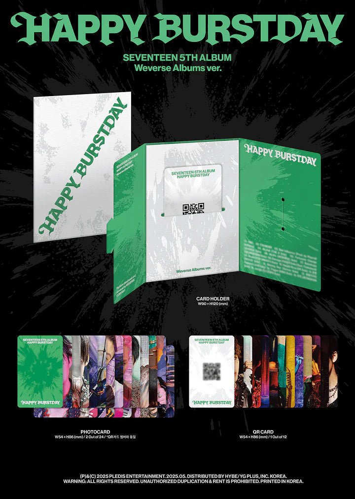 SEVENTEEN - Happy Burstday (5th Album) (WeVerse Albums Ver.) - SeoulMate