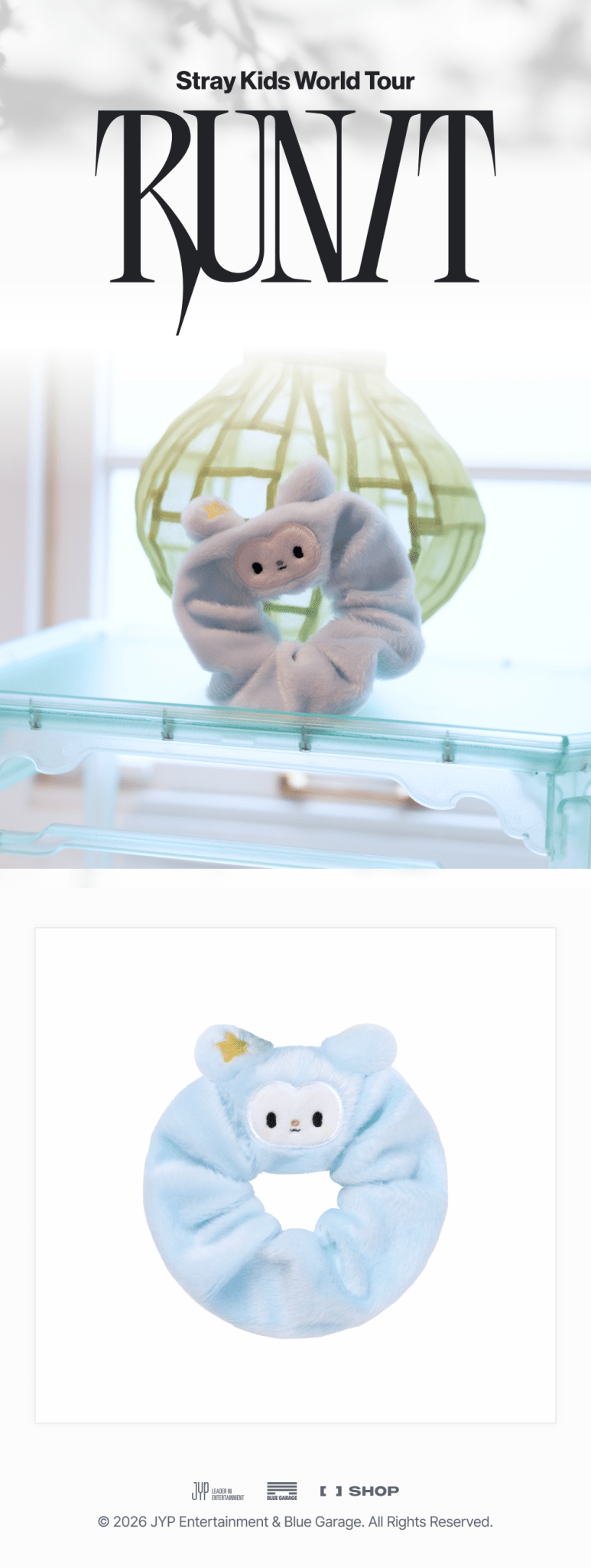 Stray Kids - 2026 World Tour [RUN IT] MD - TASY SCRUNCHIE - SeoulMate