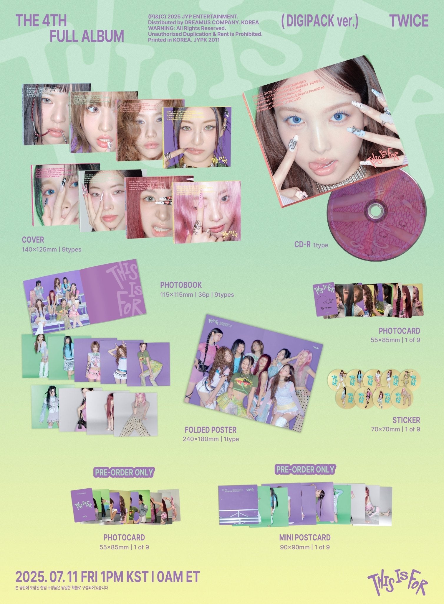 Twice - This Is For (4th Full Album) Digipack Ver. – SeoulMate