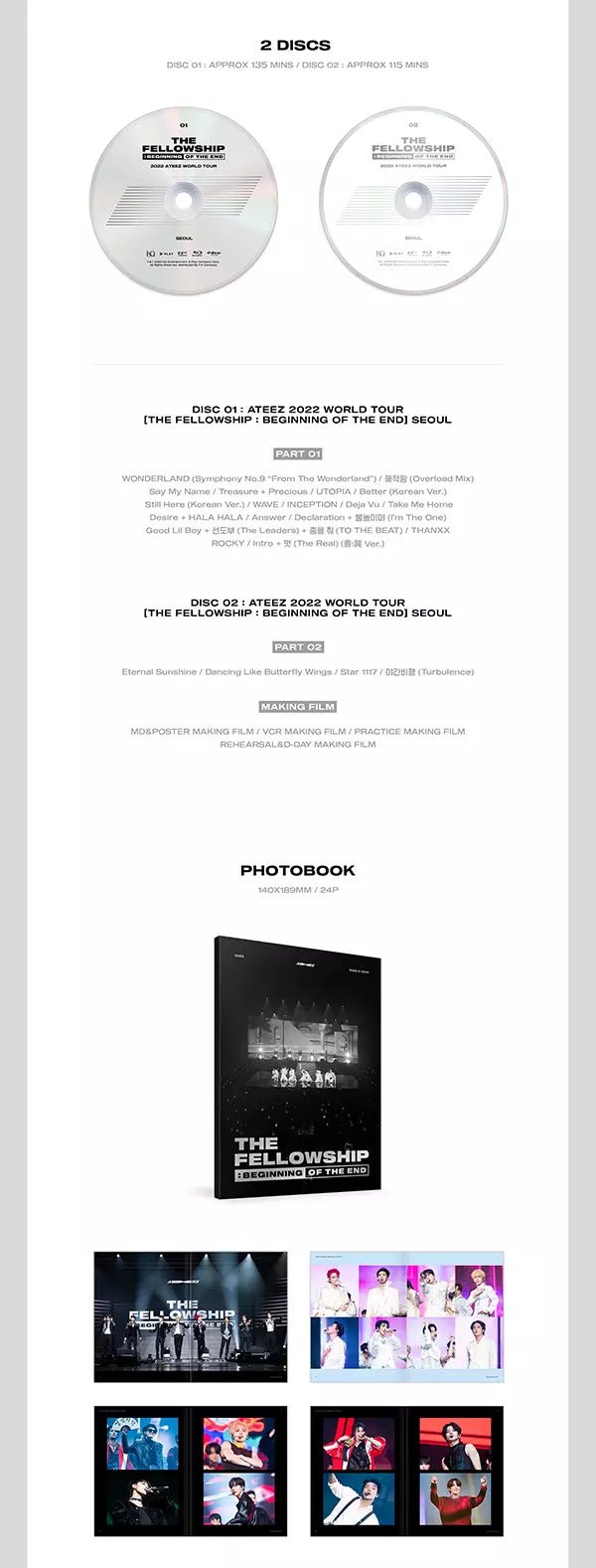 Ateez - The Fellowship: Beginning of the End Seoul BluRay (2022