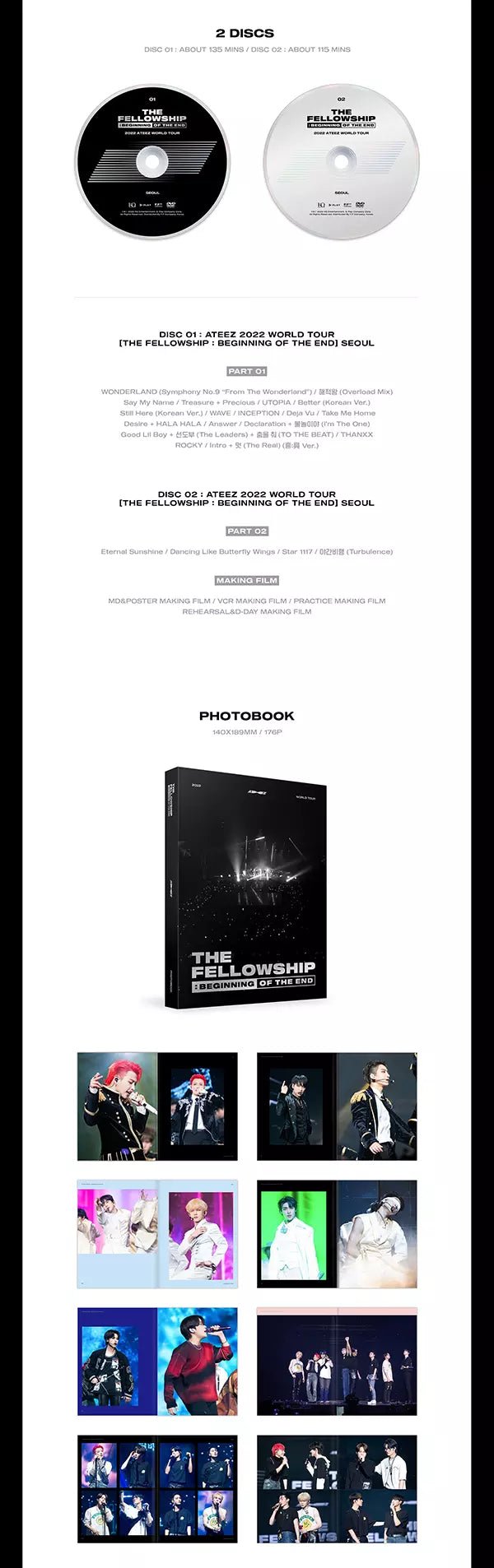 ATEEZ - The Fellowship: Beginning of the End Seoul DVD (2022 World Tour) - Seoul-Mate