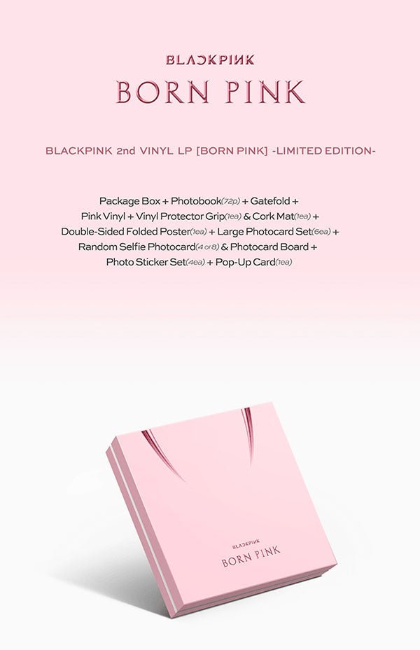 BLACKPINK - BORN PINK 2nd Album Vinyl LP (limited) – Seoul-Mate