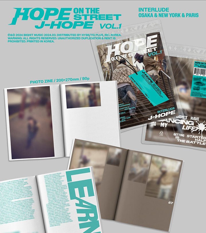 BTS J-HOPE - Hope on the Street Vol. 1 SET - Seoul-Mate