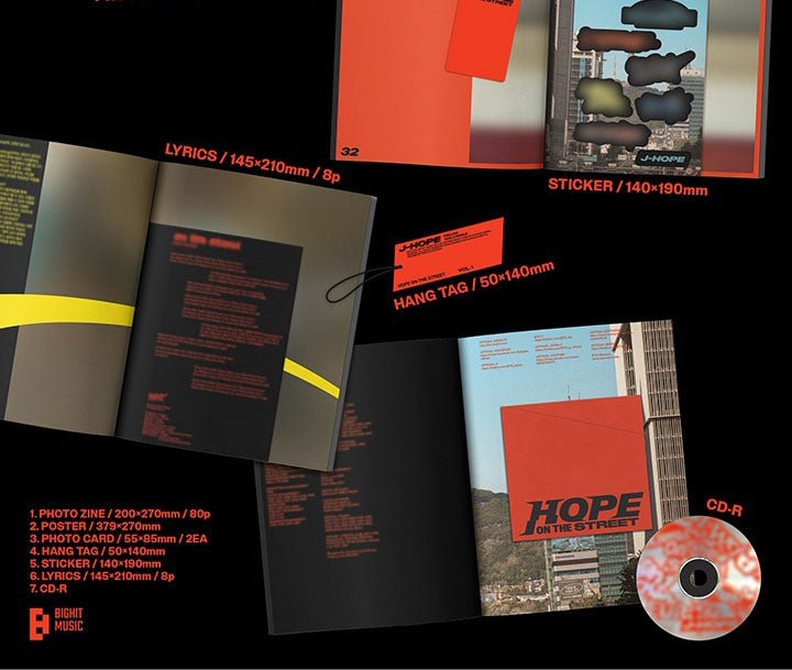 BTS J-HOPE - Hope on the Street Vol. 1 SET - Seoul-Mate