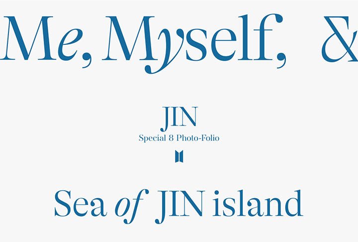 BTS - Me, Myself and Jin 'Sea of ​​JIN Island' Photobook – SeoulMate