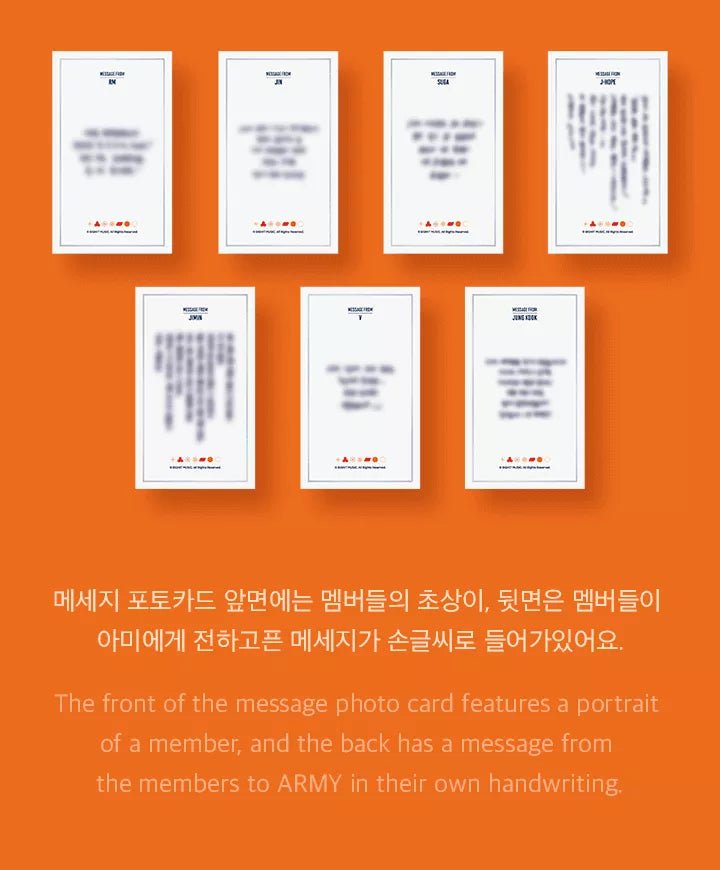 BTS - Message Fotokarten inkl. Rahmen (Permission To Dance On Stage) - Seoul-Mate