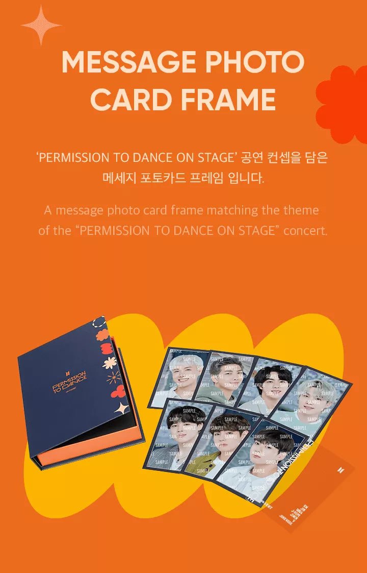 BTS - Message Fotokarten inkl. Rahmen (Permission To Dance On Stage) - Seoul-Mate