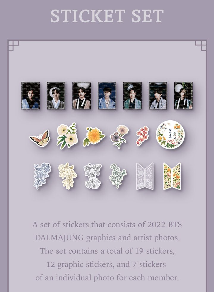 BTS - Sticker Set Dalmajung 2022 [PRE-ORDER] - Seoul-Mate