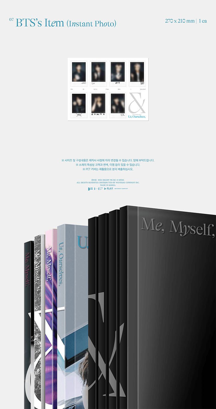 BTS - Us, Ourselves, and BTS 'WE' Photobook