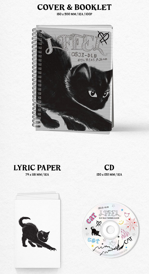 (G)I-DLE - I FEEL (6th Mini-Album) [PRE-ORDER] - Seoul-Mate#version_cat-black