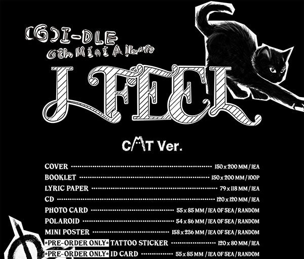 (G)I-DLE - I FEEL (6th Mini-Album) [PRE-ORDER] - Seoul-Mate#version_cat-black