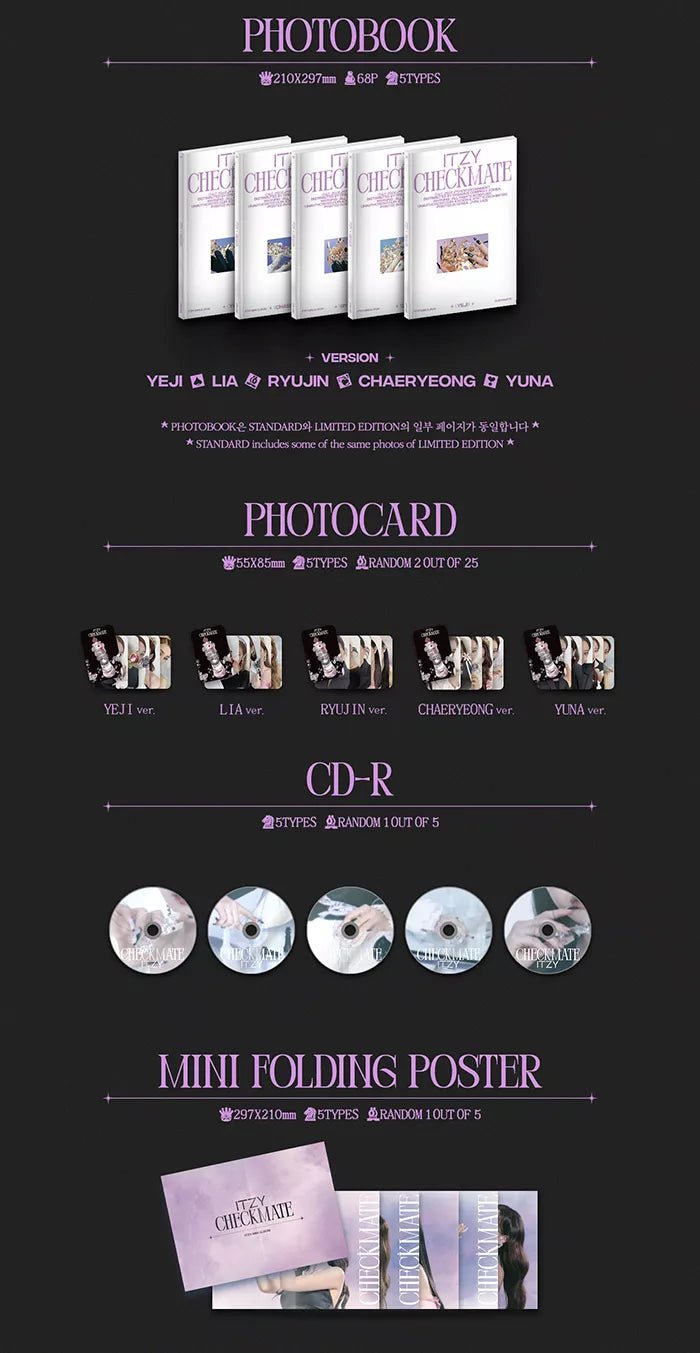 ITZY - CHECKMATE Standard Edition (3rd Mini-Album) Details
