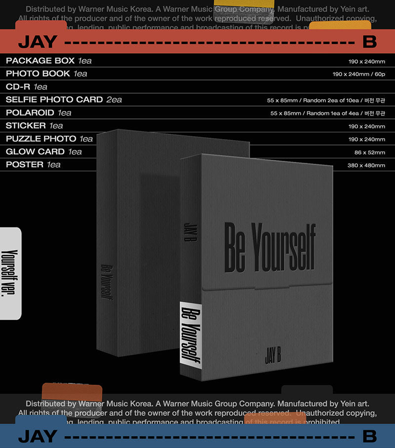 JAY B - BE YOURSELF (2nd Mini-Album) YOURSELF Version