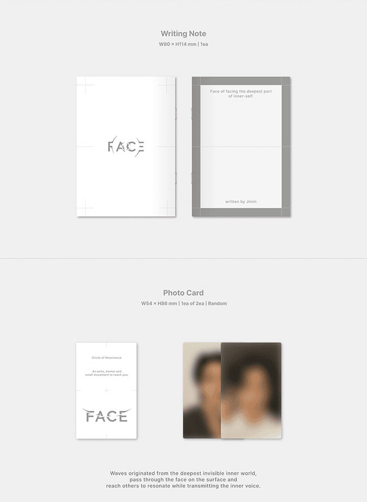 Jimin (BTS) - Face (1st Solo Album) + WeVerse Gifts [PRE-ORDER] - Seoul-Mate
