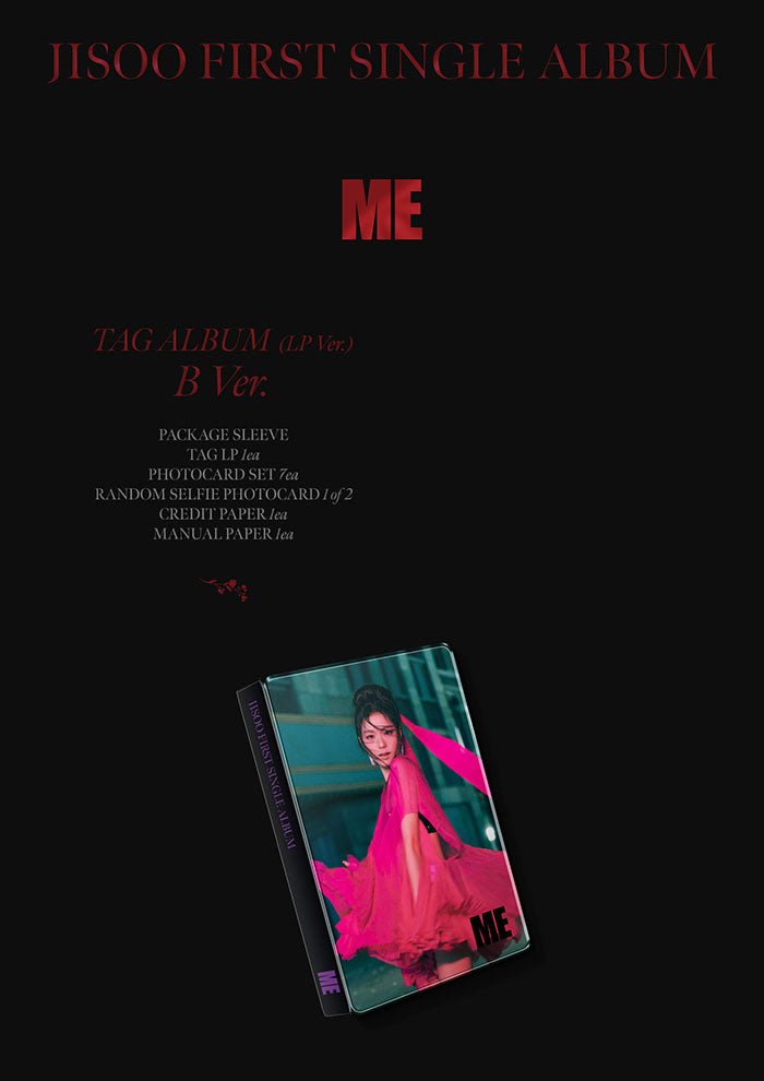 Jisoo (Blackpink) - First Single Album [ME] YG Tag Album (LP Ver.) - Seoul-Mate