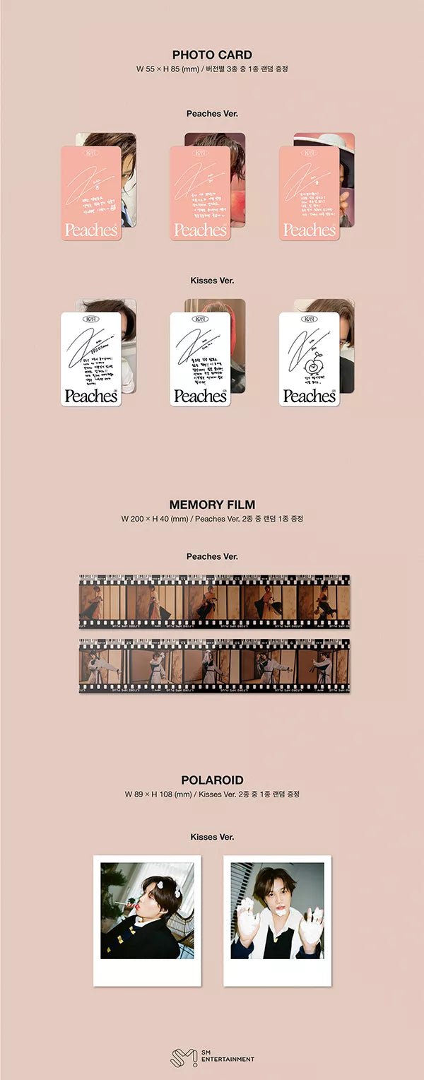 EXO Kai KAI 2nd mini Album Peaches mu-mo shop japan Benefits Official Photo  Card