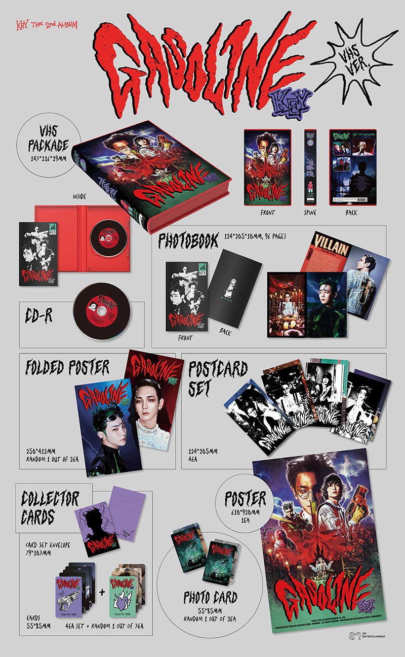 KEY - GASOLINE The 2nd Album (VHS Ver.) Details