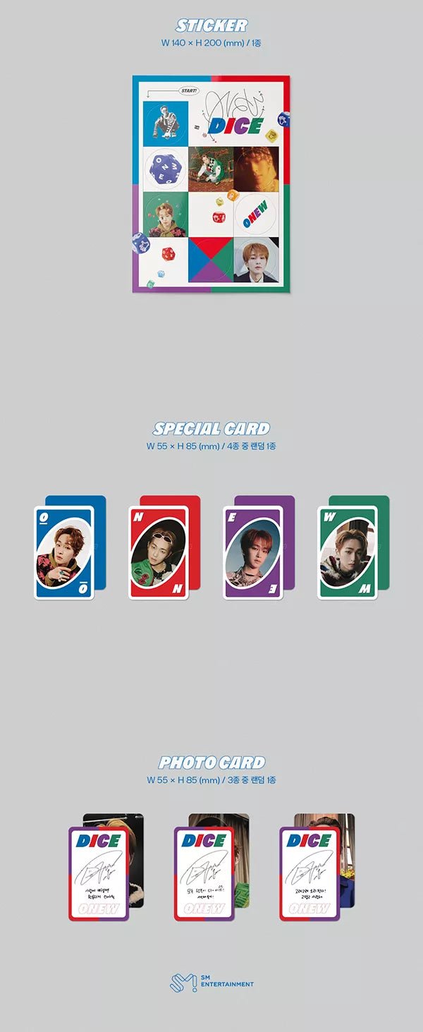 Shinee ONEW - DICE (2nd Mini-Album)#version_photobook-random