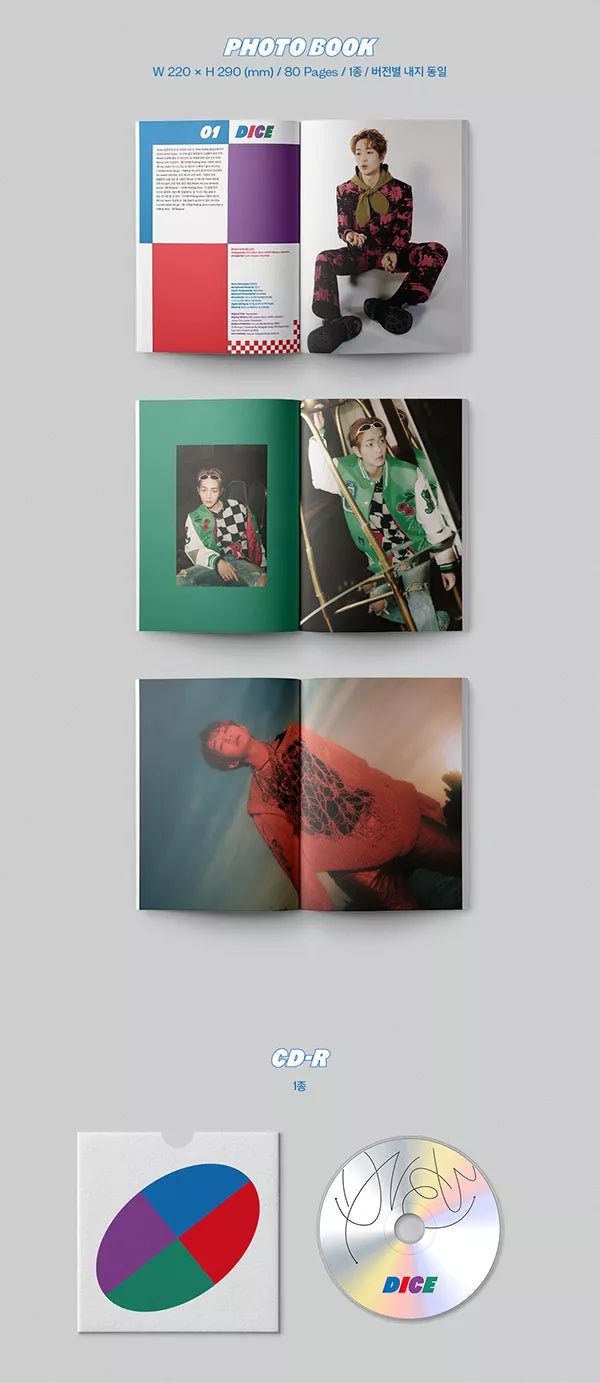 Shinee ONEW - DICE (2nd Mini-Album)#version_photobook-random