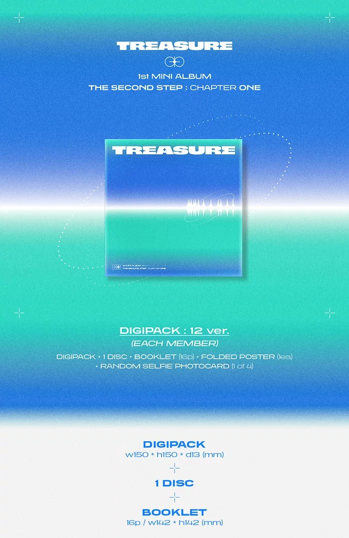 TREASURE - The Second Step: Chapter One (1st Mini-Album) Digipack Details#version_digipack-random-ver