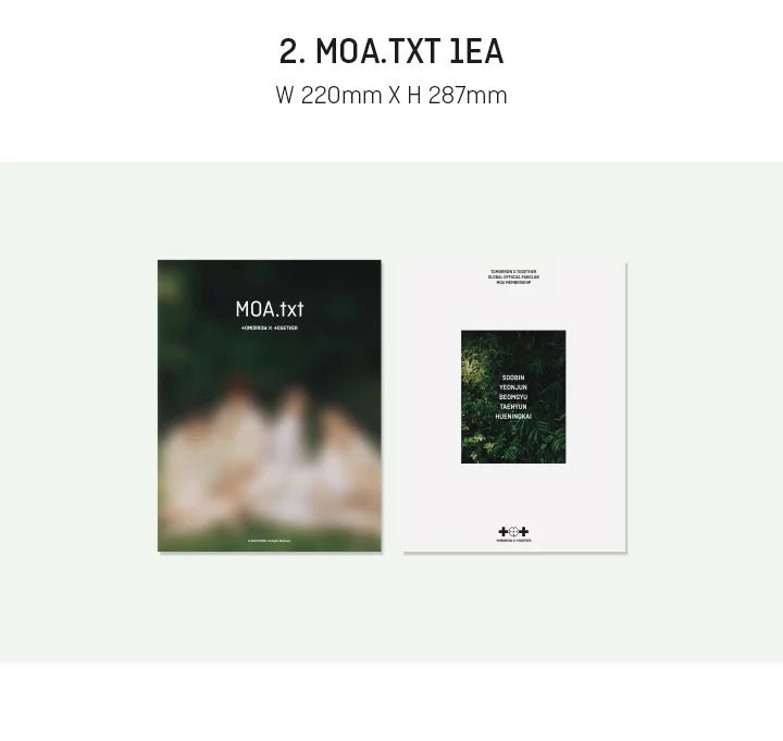 TXT (Tomorrow x Together) - MOA Membership Kit - Seoul-Mate